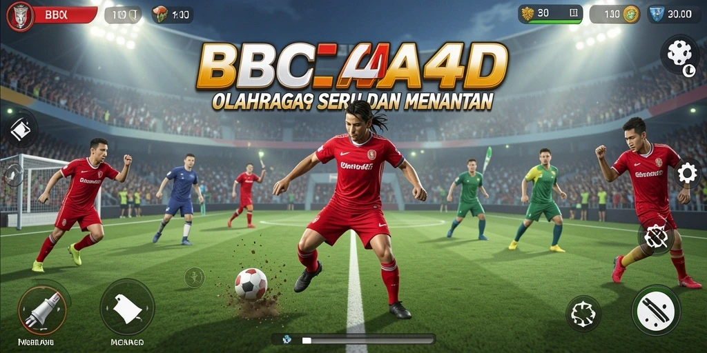 Tampilan utama BBCA4D menunjukkan gameplay olahraga yang menantang.