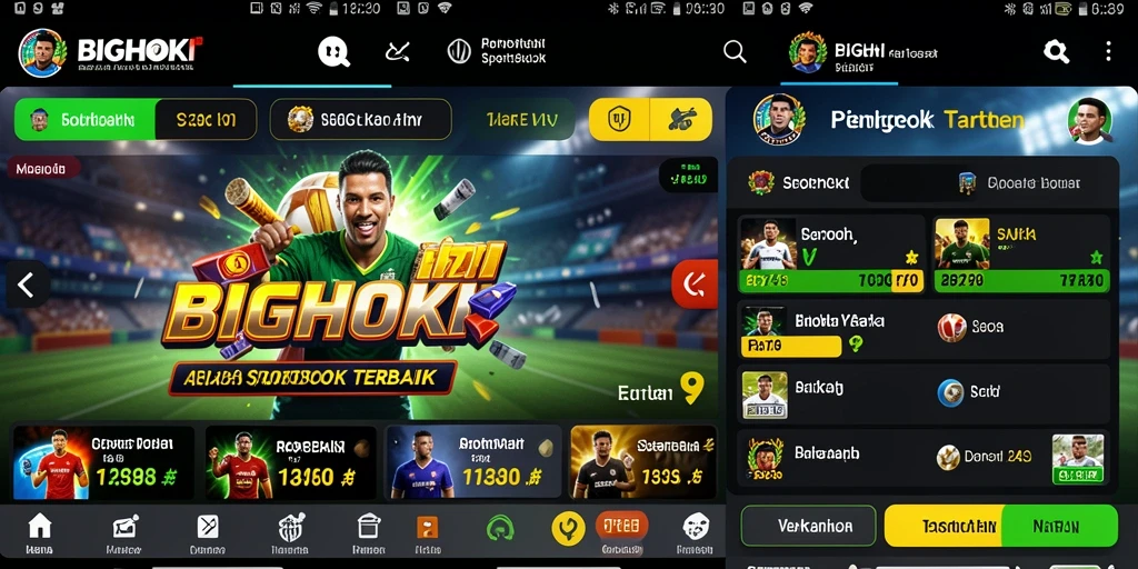 Tampilan gameplay BIGHOKI yang menarik dan interaktif saat taruhan berlangsung.
