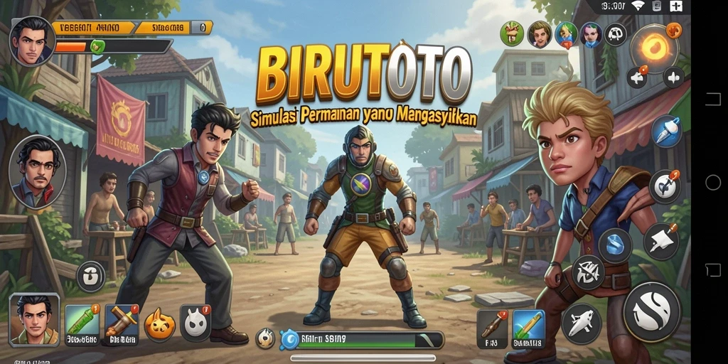 Tampilan gameplay BIRUTOTO yang menakjubkan dan realistis.