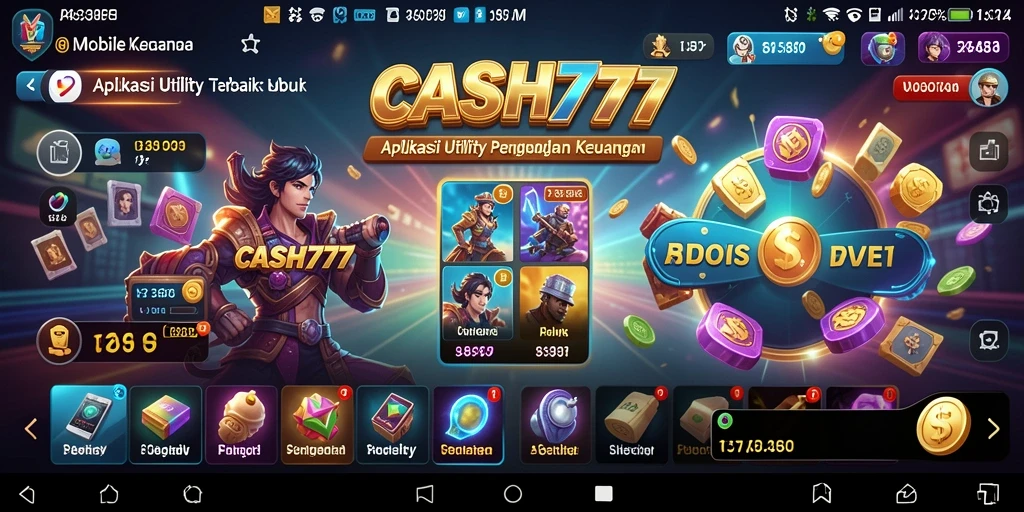 Screenshot utama CASH777 menampilkan antarmuka pengguna yang intuitif untuk pengelolaan keuangan.