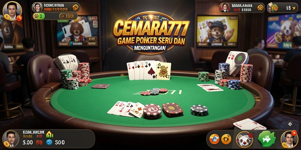 Gameplay menarik CEMARA777 yang menampilkan poker online.