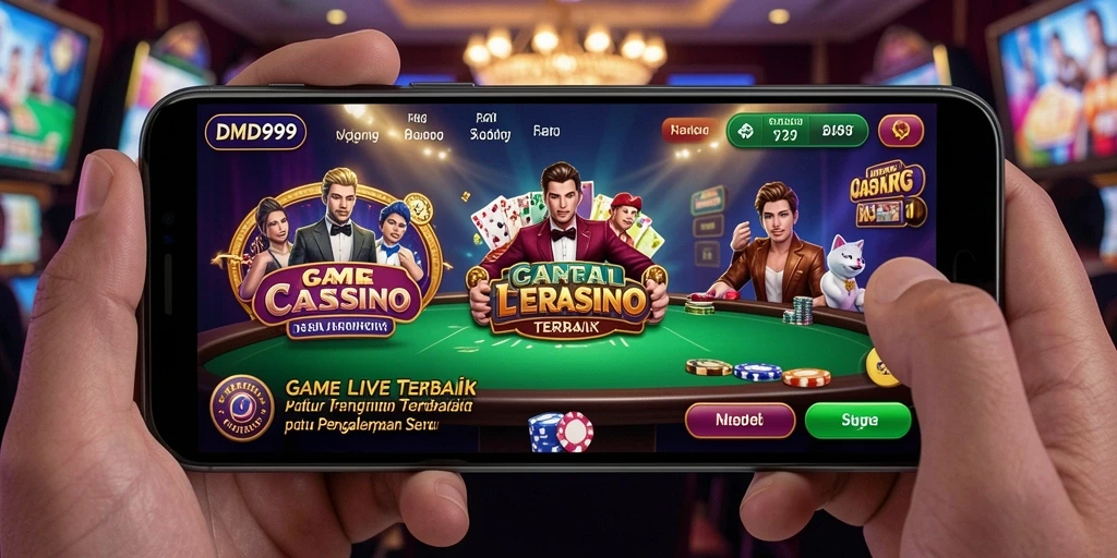 Tampilan gameplay seru di aplikasi DMD999 Live Casino.