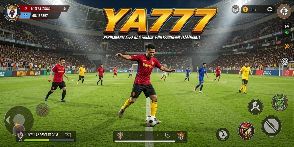 Tampilan gameplay IYA777 yang menarik dan penuh aksi sepak bola.