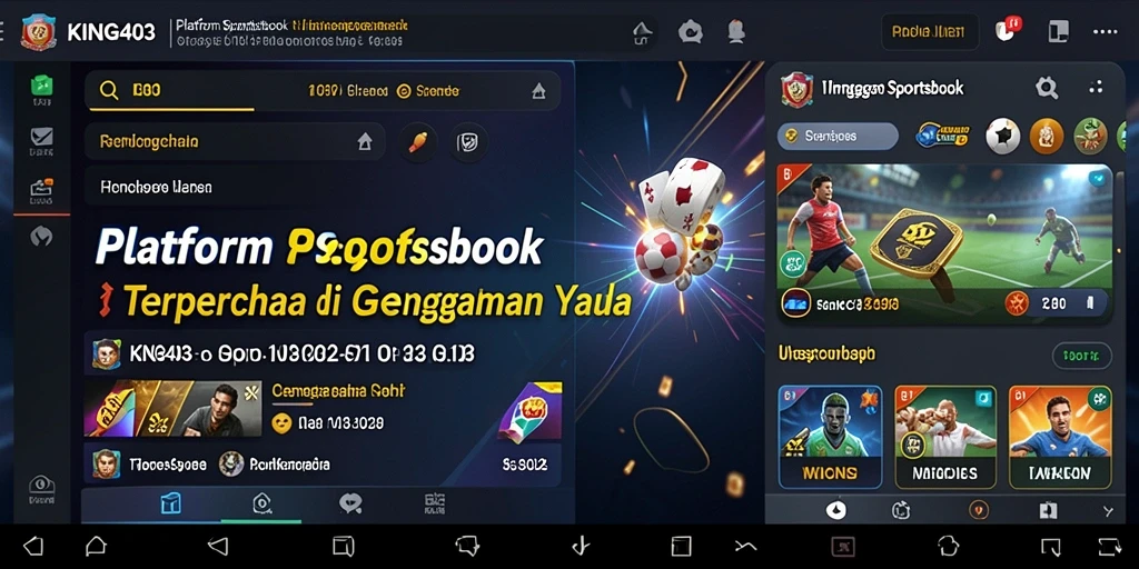 Tampilan gameplay Sportsbook dari KING403 yang menarik dan interaktif.