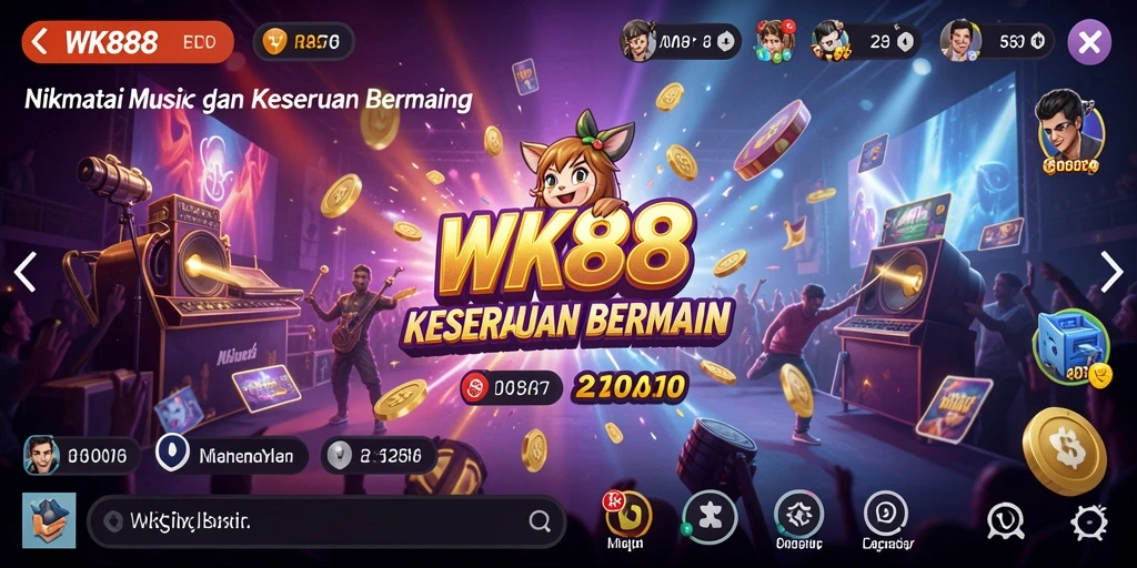 Tangkapan layar gameplay menunjukkan keseruan berkompetisi dalam tantangan musik.
