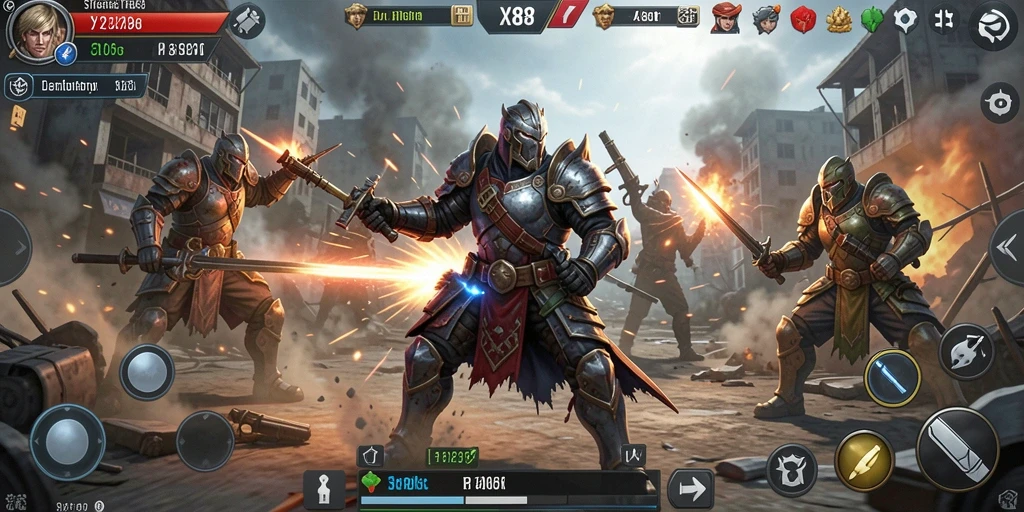 Tampilan gameplay X88 yang penuh strategi dan pertempuran mendebarkan.